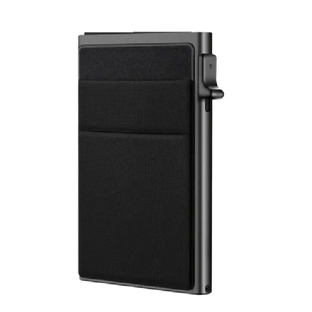 Ultra Slim RFID Pop Up Card Holder With Quick Access Double Pouch